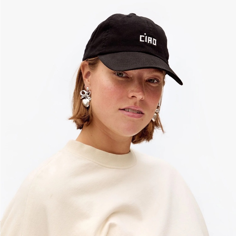 Ciao Black Baseball Cap - Picture 2 of 7